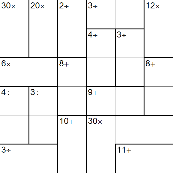 Calcudoku - Simple