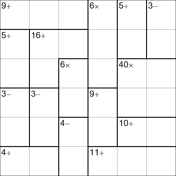 Calcudoku - Simple
