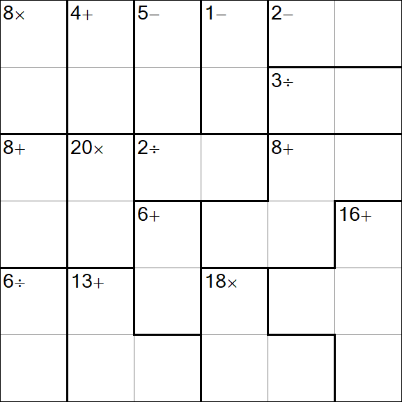 Calcudoku - Simple