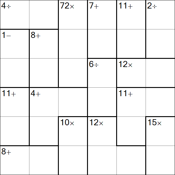 Calcudoku - Simple