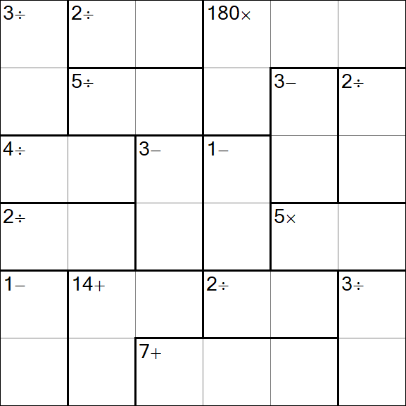 Calcudoku - Simple