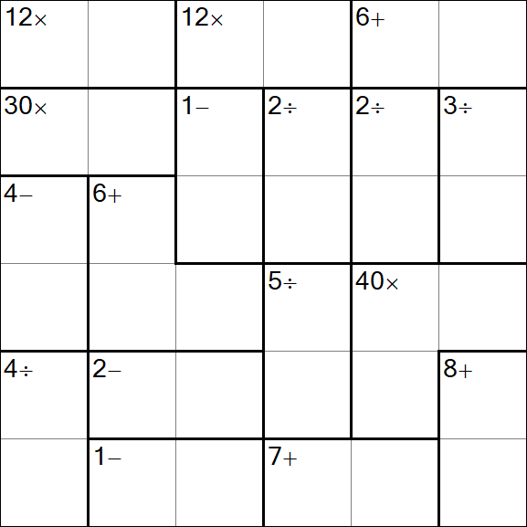 Calcudoku - Simple