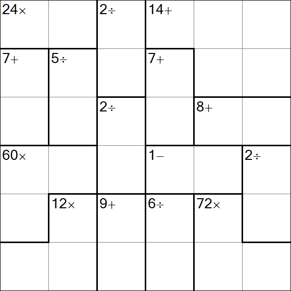 Calcudoku - Simple