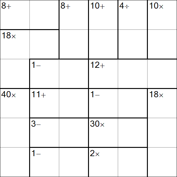 Calcudoku - Simple