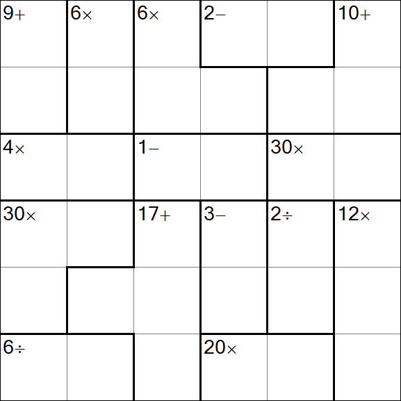 Calcudoku - Easy