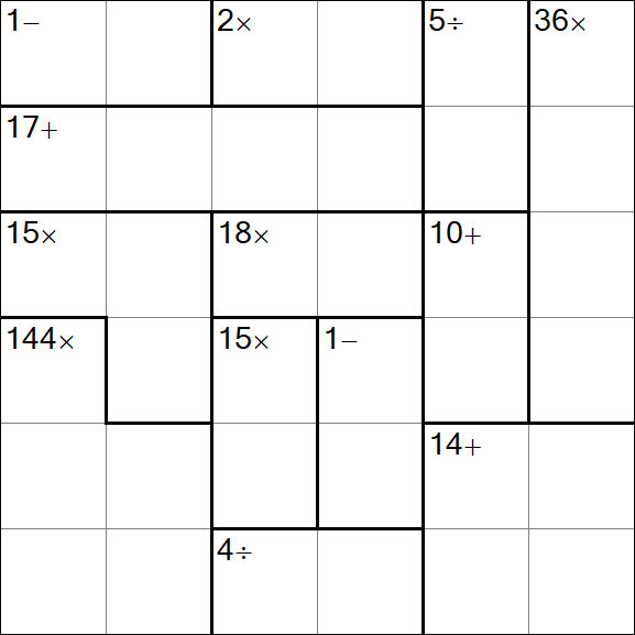 Calcudoku - Simple