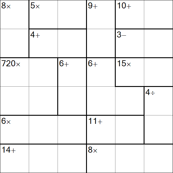 Calcudoku - Simple