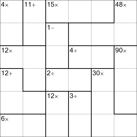 Calcudoku - Simple