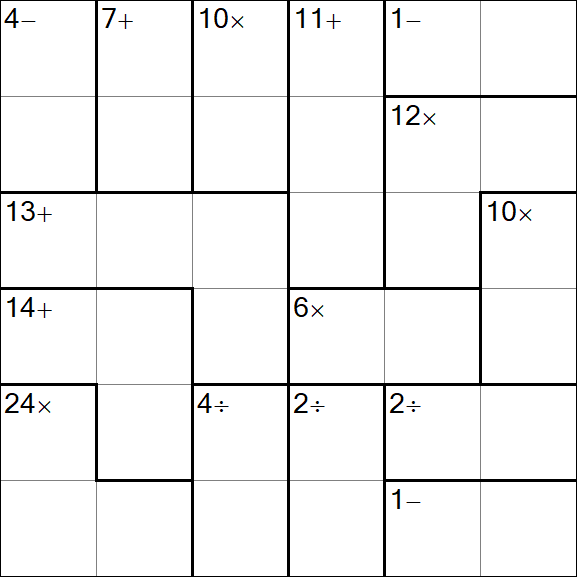 Calcudoku - Simple
