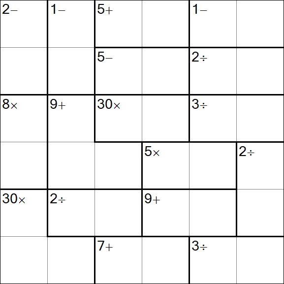 Calcudoku - Simple