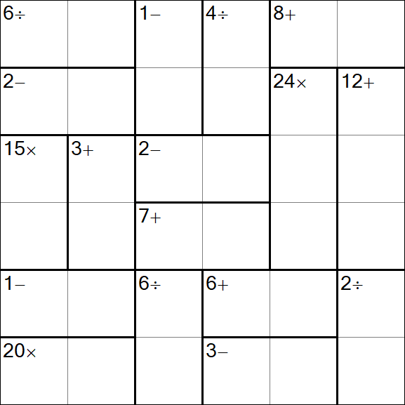 Calcudoku - Simple