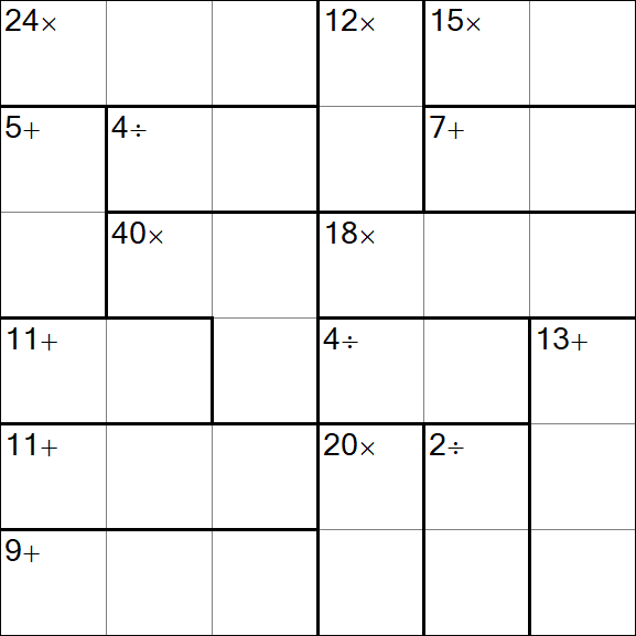 Calcudoku - Simple