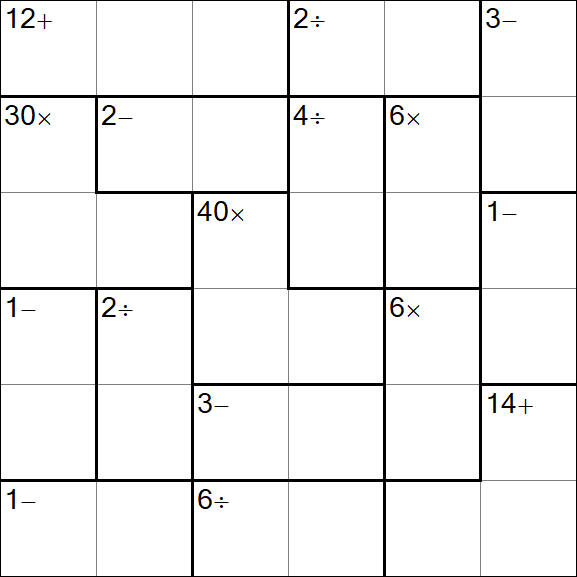 Calcudoku - Simple