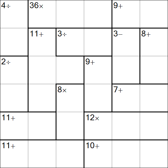 Calcudoku - Simple