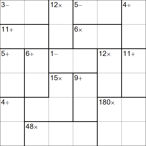 Calcudoku - Simple