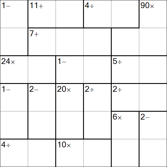 Calcudoku - Simple