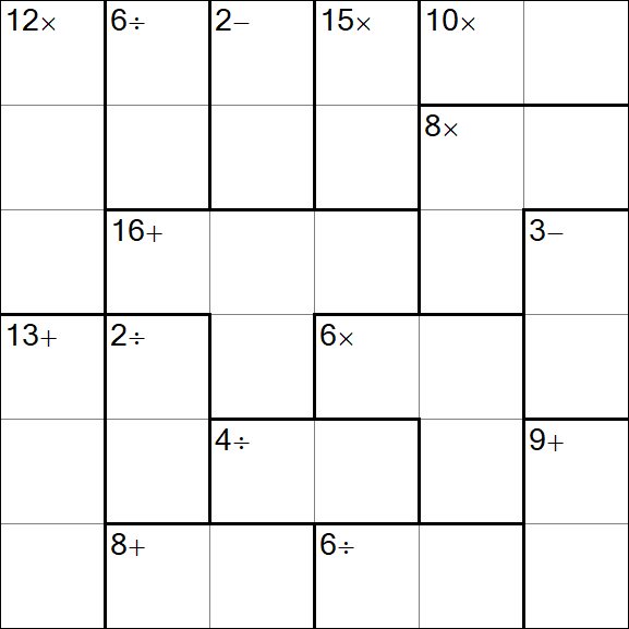 Calcudoku - Simple