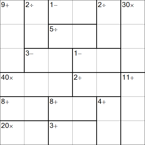 Calcudoku - Simple