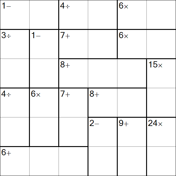 Calcudoku - Simple