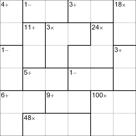Calcudoku - Simple