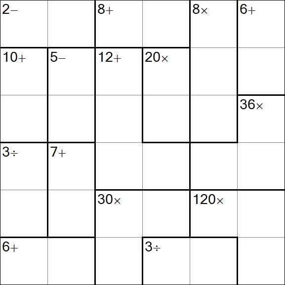 Calcudoku - Simple