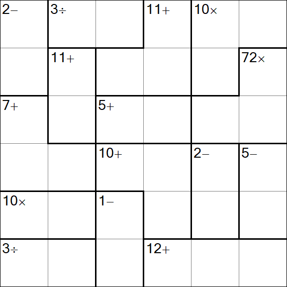 Calcudoku - Simple
