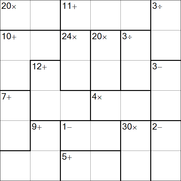Calcudoku - Simple