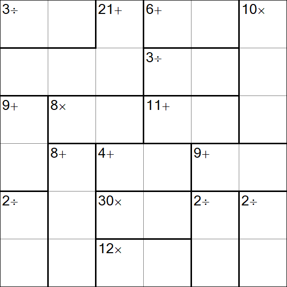Calcudoku - Simple