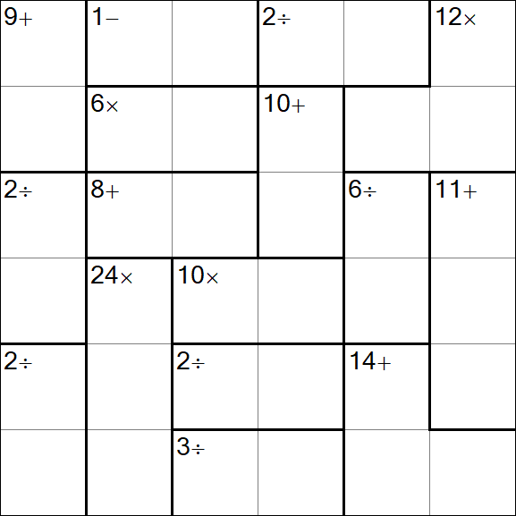 Calcudoku - Simple