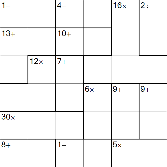 Calcudoku - Simple