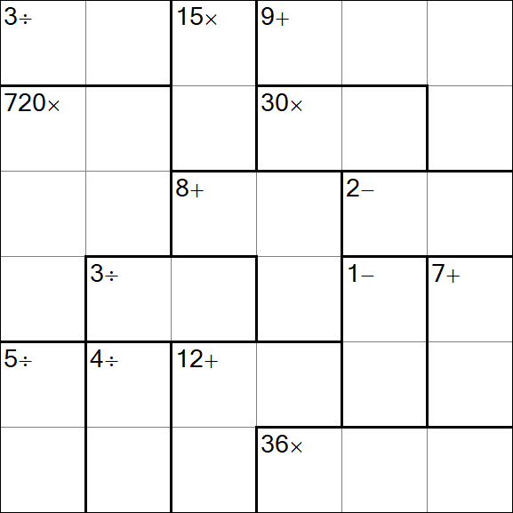 Calcudoku - Simple