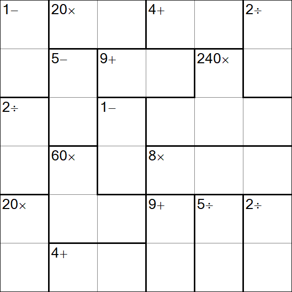 Calcudoku - Simple
