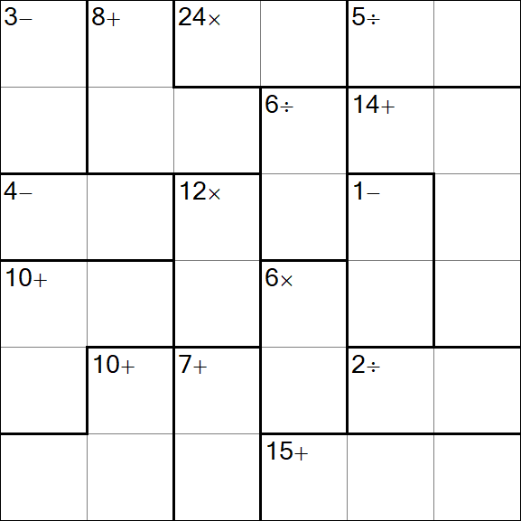 Calcudoku - Simple