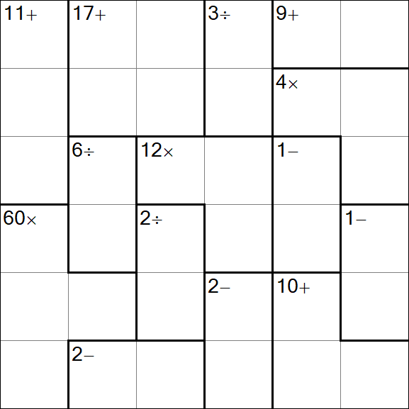 Calcudoku - Simple