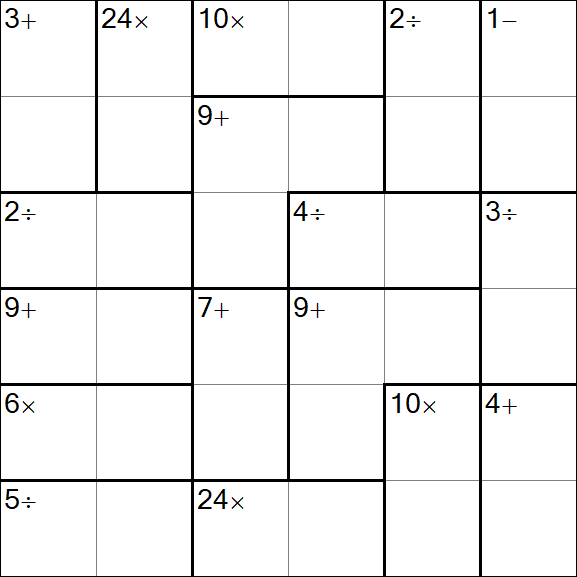 Calcudoku - Easy