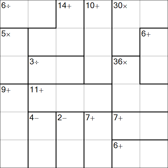Calcudoku - Fácil