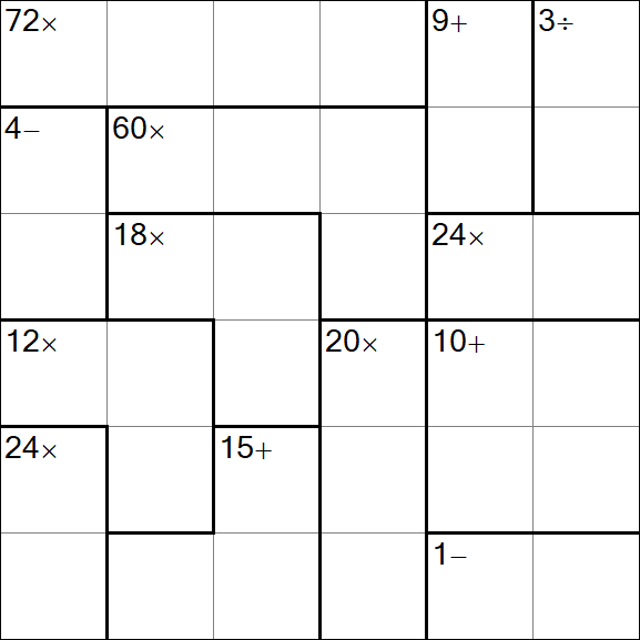Calcudoku - Easy