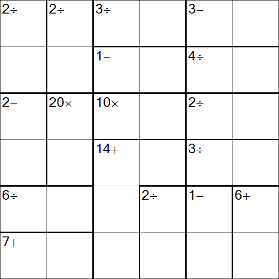 Calcudoku - Easy