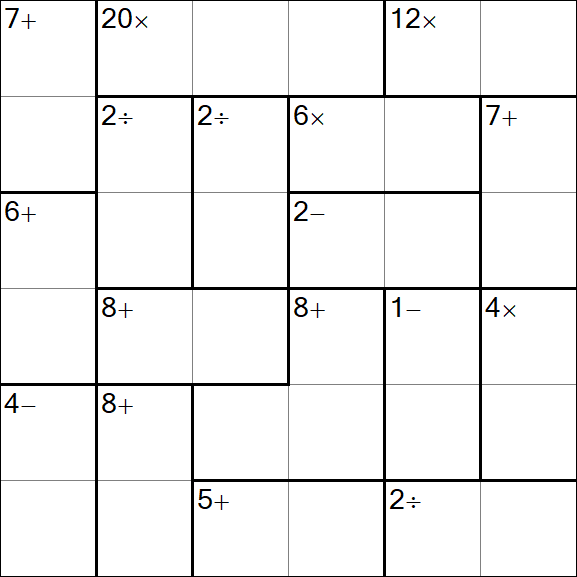 Calcudoku - Easy