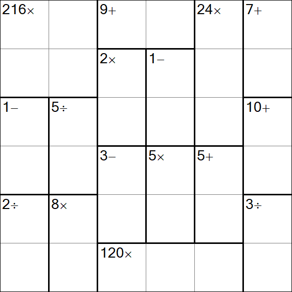 Calcudoku - Easy