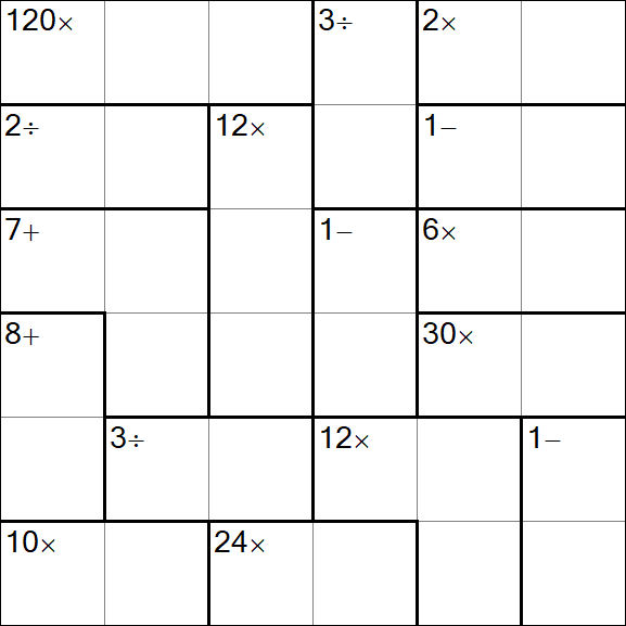 Calcudoku - Simple