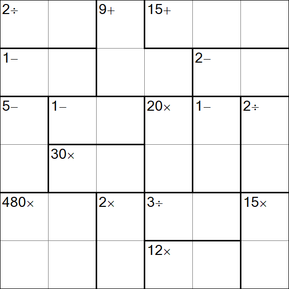 Calcudoku - Easy
