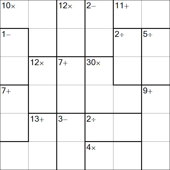 Calcudoku - Simple