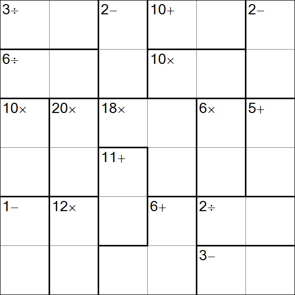 Calcudoku - Simple