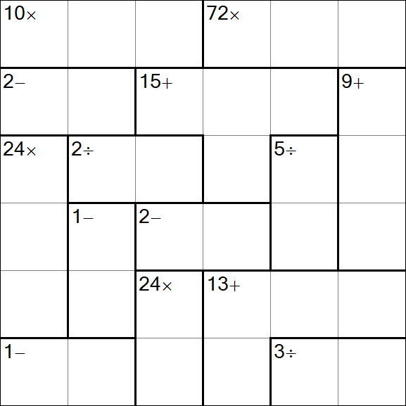 Calcudoku - Easy