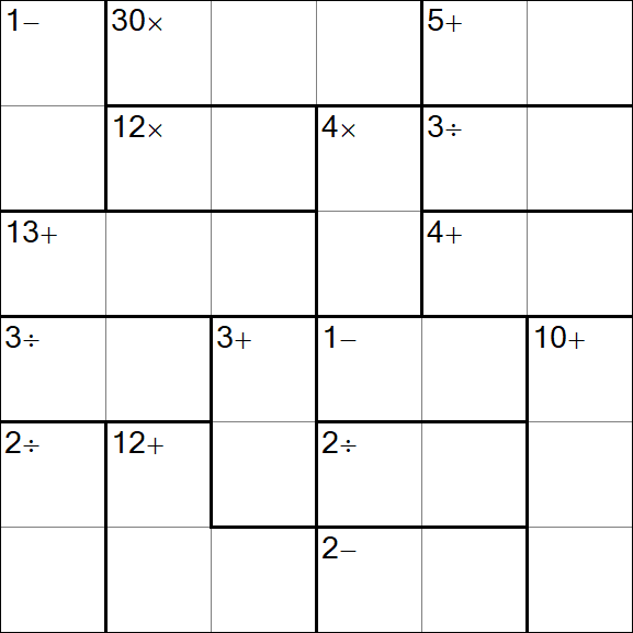 Calcudoku - Simple