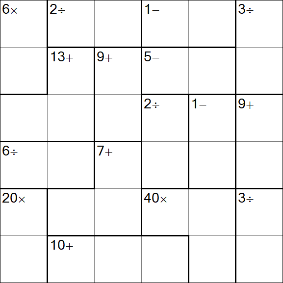 Calcudoku - Easy