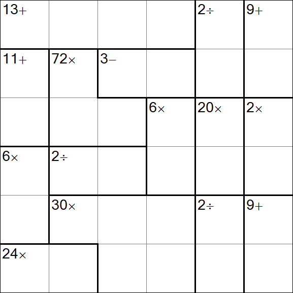 Calcudoku - Easy