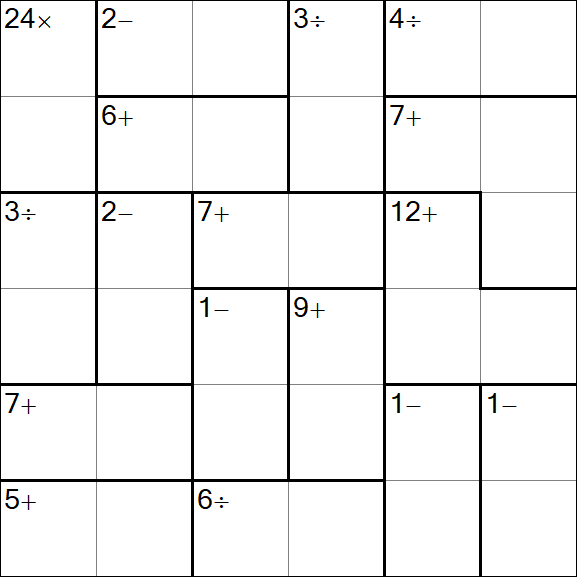Calcudoku - Easy