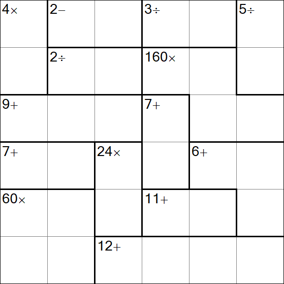 Calcudoku - Easy